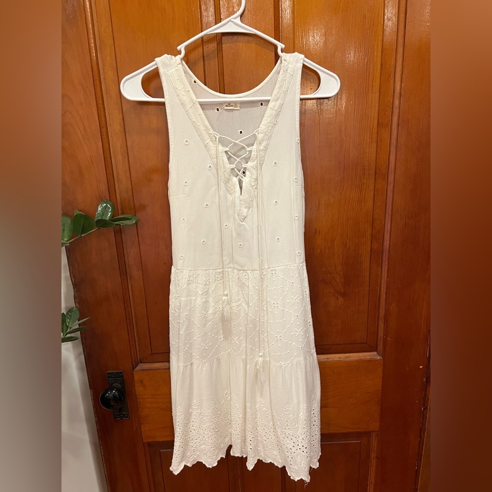 Hollister White Eyelet dress